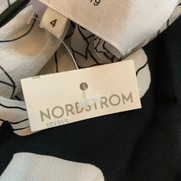 DYVNA Silk Chacha Ruffle Floral Belted Dress Size 4 NWT - Picture 10 of 12